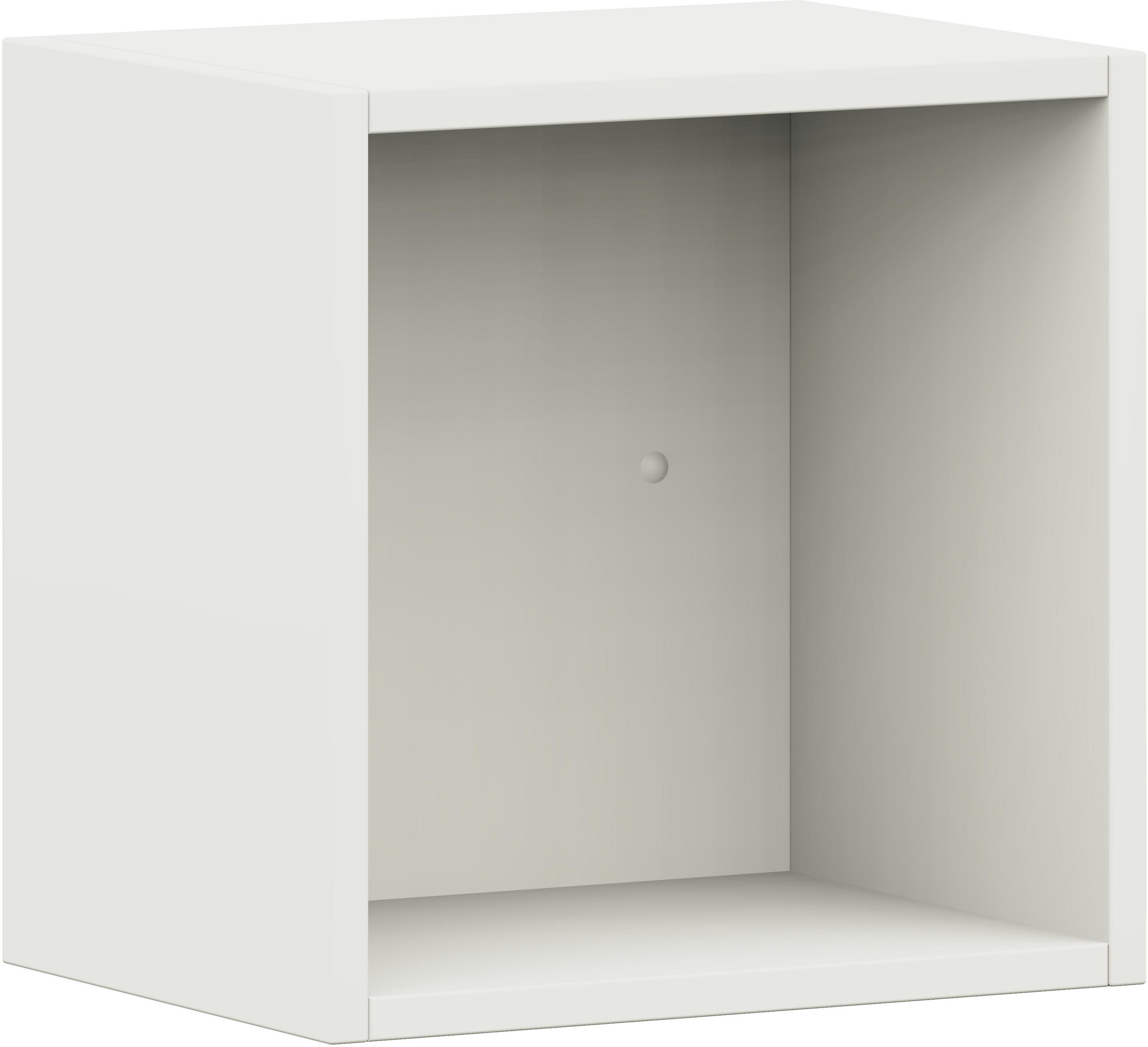 WANDREGAL Weiß  - Weiß, Design, Holzwerkstoff (34/34/25cm) - Cantus