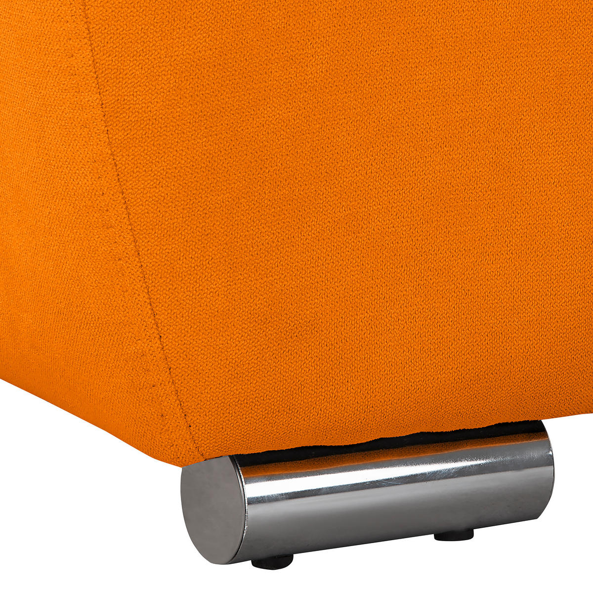 ECKSOFA in Mikrofaser Gelb  - Gelb/Silberfarben, Design, Textil/Metall (256/175cm) - Livetastic