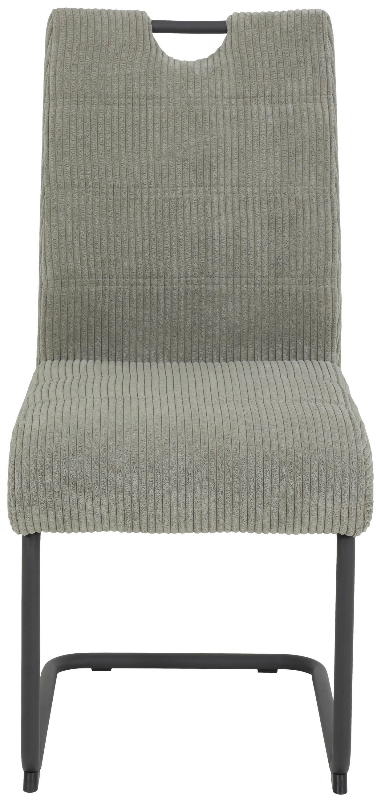 SCHWINGSTUHL  in Eisen Cord  - Schwarz/Grau, MODERN, Textil/Metall (47/99/63cm) - Boxxx