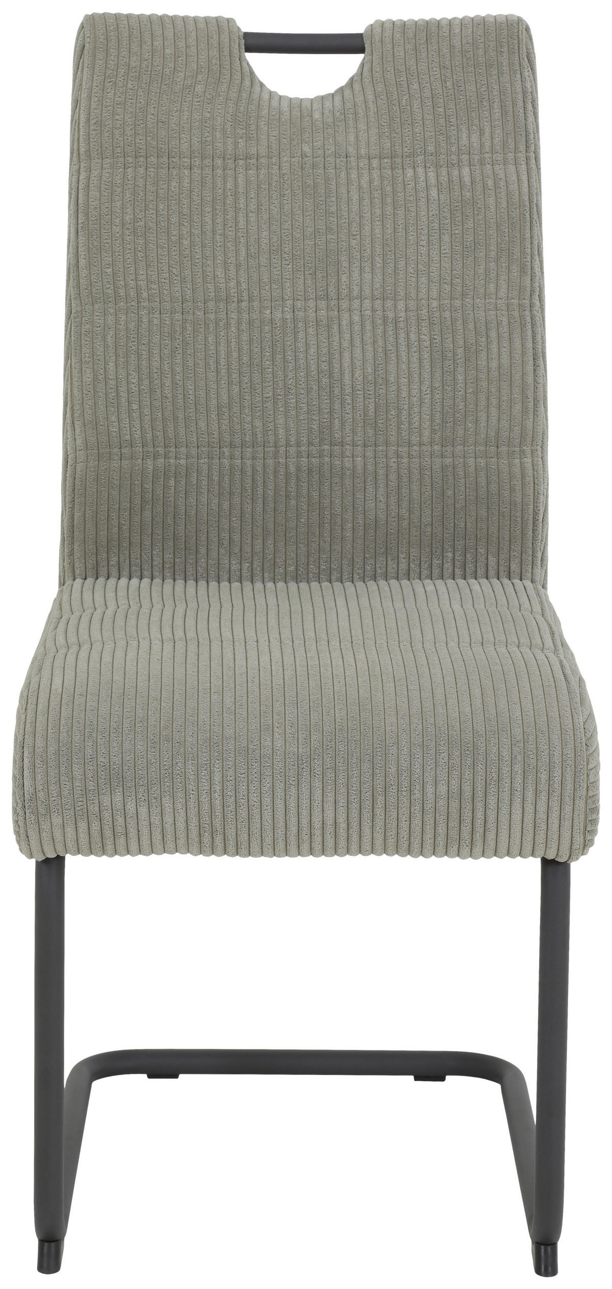 SCHWINGSTUHL  in Eisen Cord  - Schwarz/Grau, MODERN, Textil/Metall (47/99/63cm) - Boxxx