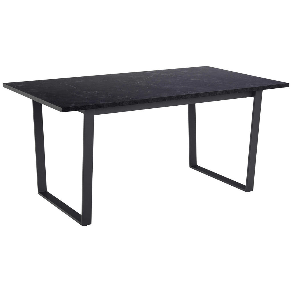 Esstisch Rechteckig Amble 160x90x74 Cm Schwarz