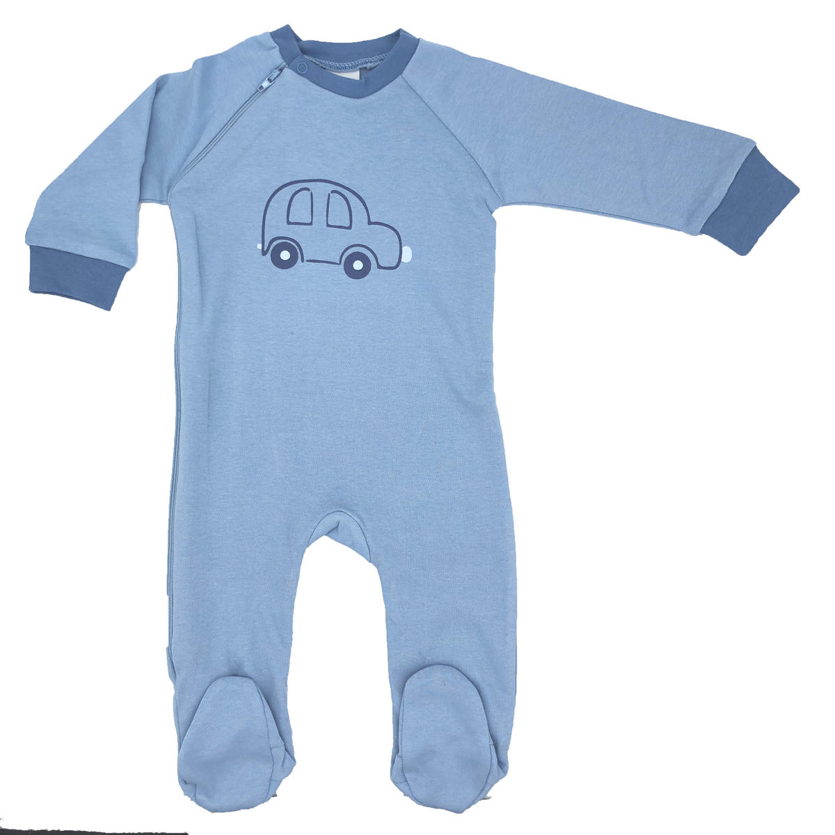 PYJAMAS  - vit/blå, Basics, textil (86null) - My Baby Lou