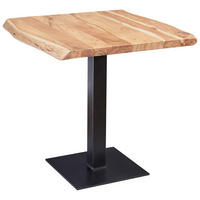 STOL ZA BLAGOVAONICU  prirodne boje  drvo      - prirodne boje/crna, Moderno, drvo/metal (80/75/75cm) - MID.YOU