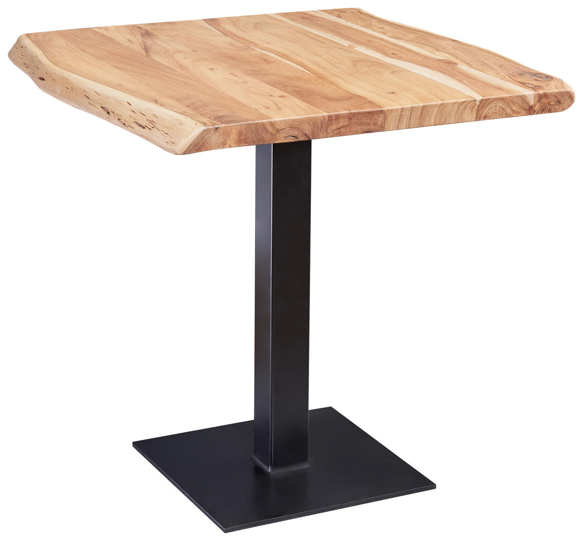 STOL ZA BLAGOVAONICU  prirodne boje  drvo      - prirodne boje/crna, Moderno, drvo/metal (80/75/75cm) - MID.YOU