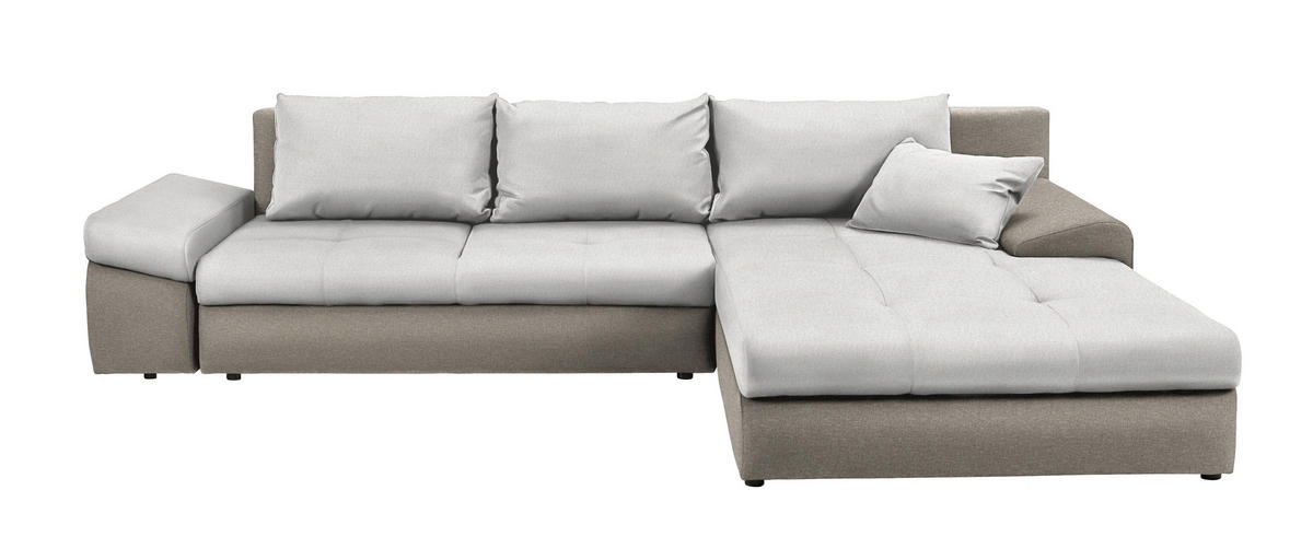 ECKSOFA Creme, Beige Webstoff von CARRYHOME