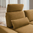 ECKSOFA  in Flachgewebe Currygelb  155/234 cm  - Currygelb/Schwarz, Design, Textil/Metall (155/234cm) - Dieter Knoll