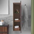 MIDISCHRANK 35/125/37 cm  - Nussbaumfarben/Bronzefarben, Design, Glas/Holz (35/125/37cm) - Dieter Knoll