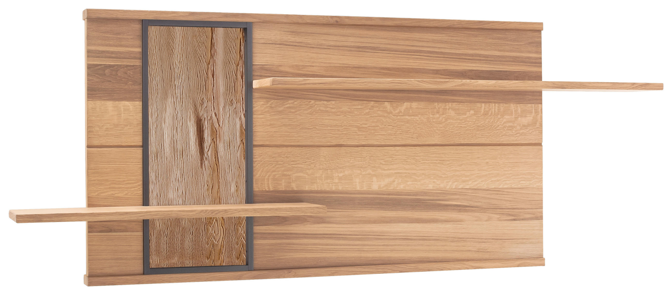 WANDREGAL  185/73/24 cm  - Eichefarben/Anthrazit, Konventionell, Holz/Holzwerkstoff (185/73/24cm) - Landscape