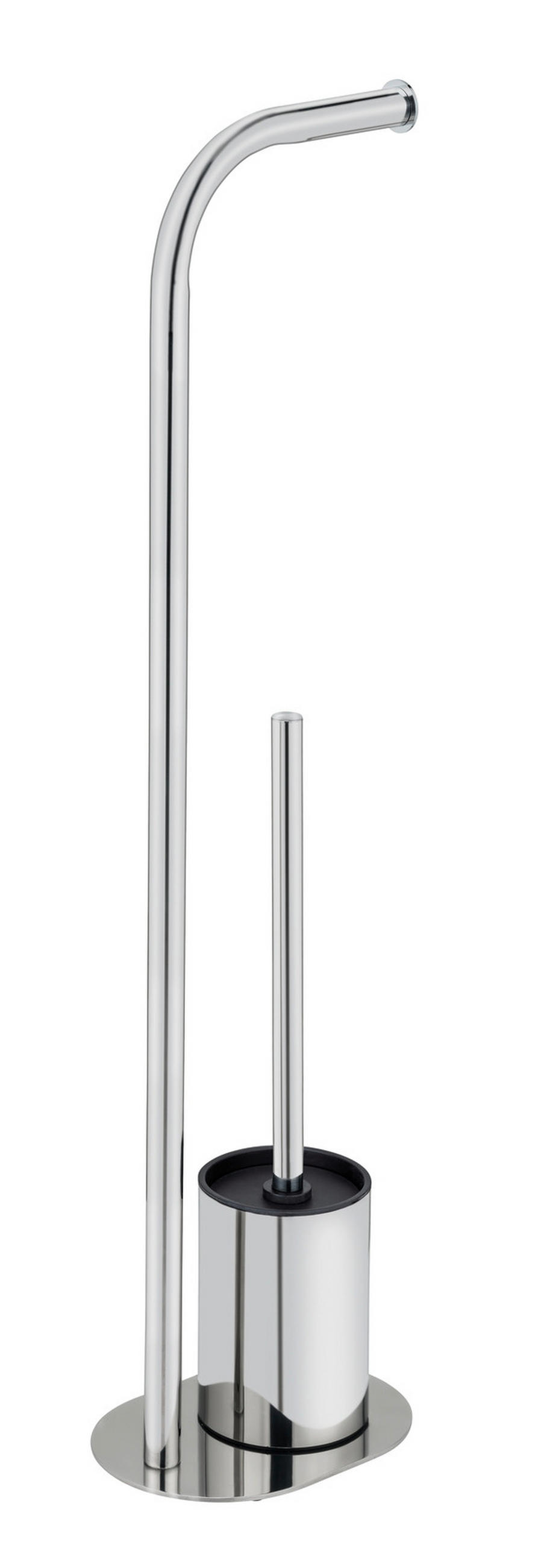 WC-BÜRSTENKOMBINATION - Edelstahlfarben, Basics, Kunststoff/Metall (18/63/13cm) - Wenko