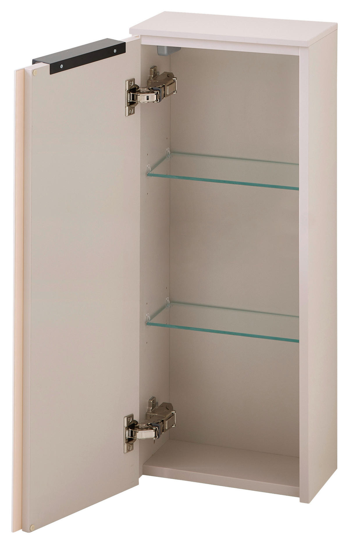 UNTERSCHRANK 30/73/15 cm   - Kaschmir/Schwarz, Design, Glas/Holzwerkstoff (30/73/15cm) - Leonardo Living