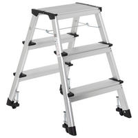 KLAPPTRITTLEITER - Alufarben, Basics, Metall (43/67/21cm) - MID.YOU