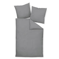 BETTWÄSCHE Giacomo Makosatin 240/220 cm  - Graphitfarben, Basics, Textil (240/220cm) - Janine