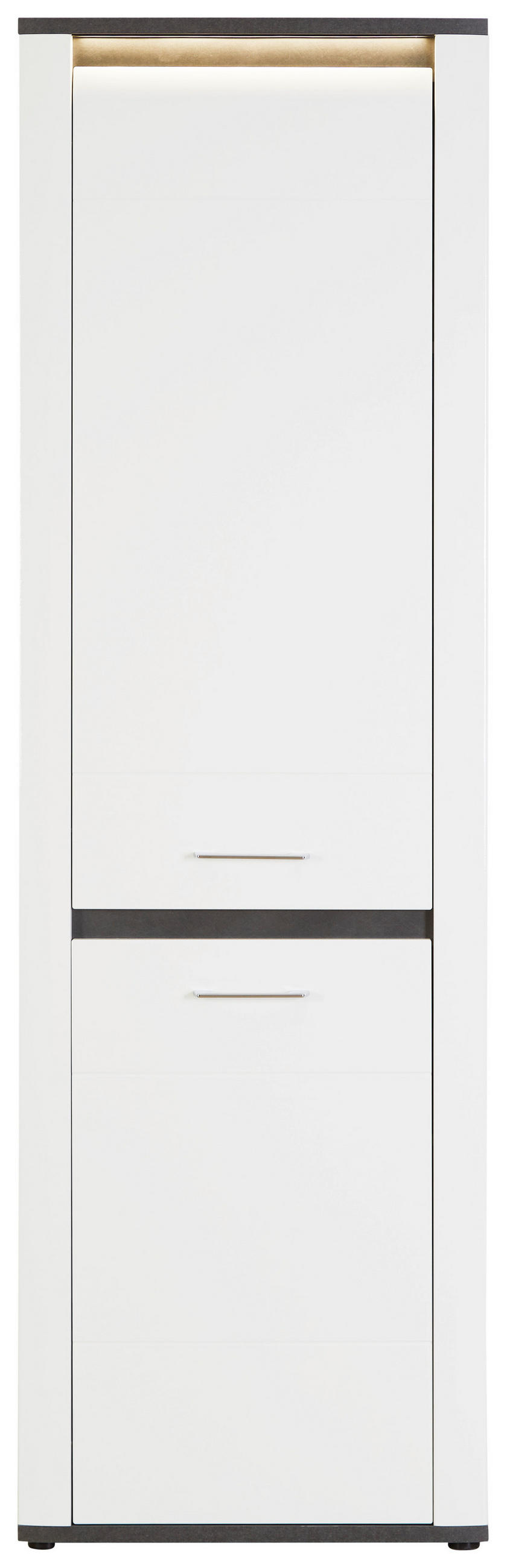 Mehrzweckschrank Alassio Weiß Bxh 61,7x200 Cm Inkl. Led