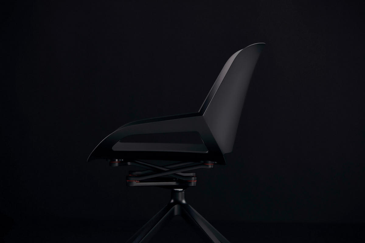 BESUCHERSTUHL  in Schwarz  - Schwarz, Basics, Kunststoff/Metall (50/72/52cm) - Aeris