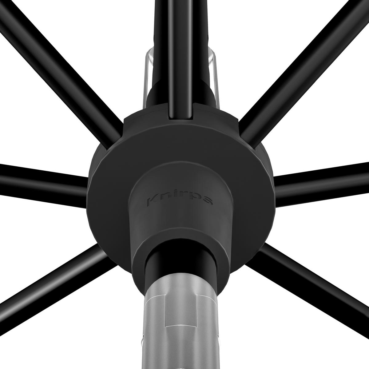 SONNENSCHIRM  240/240 cm  - Salbeigrün/Schwarz, Basics, Textil/Metall (240/240cm)