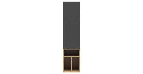 REGALELEMENT Graphitfarben, Eichefarben  135/33/40 cm  - Eichefarben/Graphitfarben, MODERN, Holzwerkstoff (135/33/40cm) - Carryhome