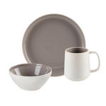 FRÜHSTÜCKSSERVICE LEVANTO 6-teilig  - Taupe, Design, Keramik - Novel
