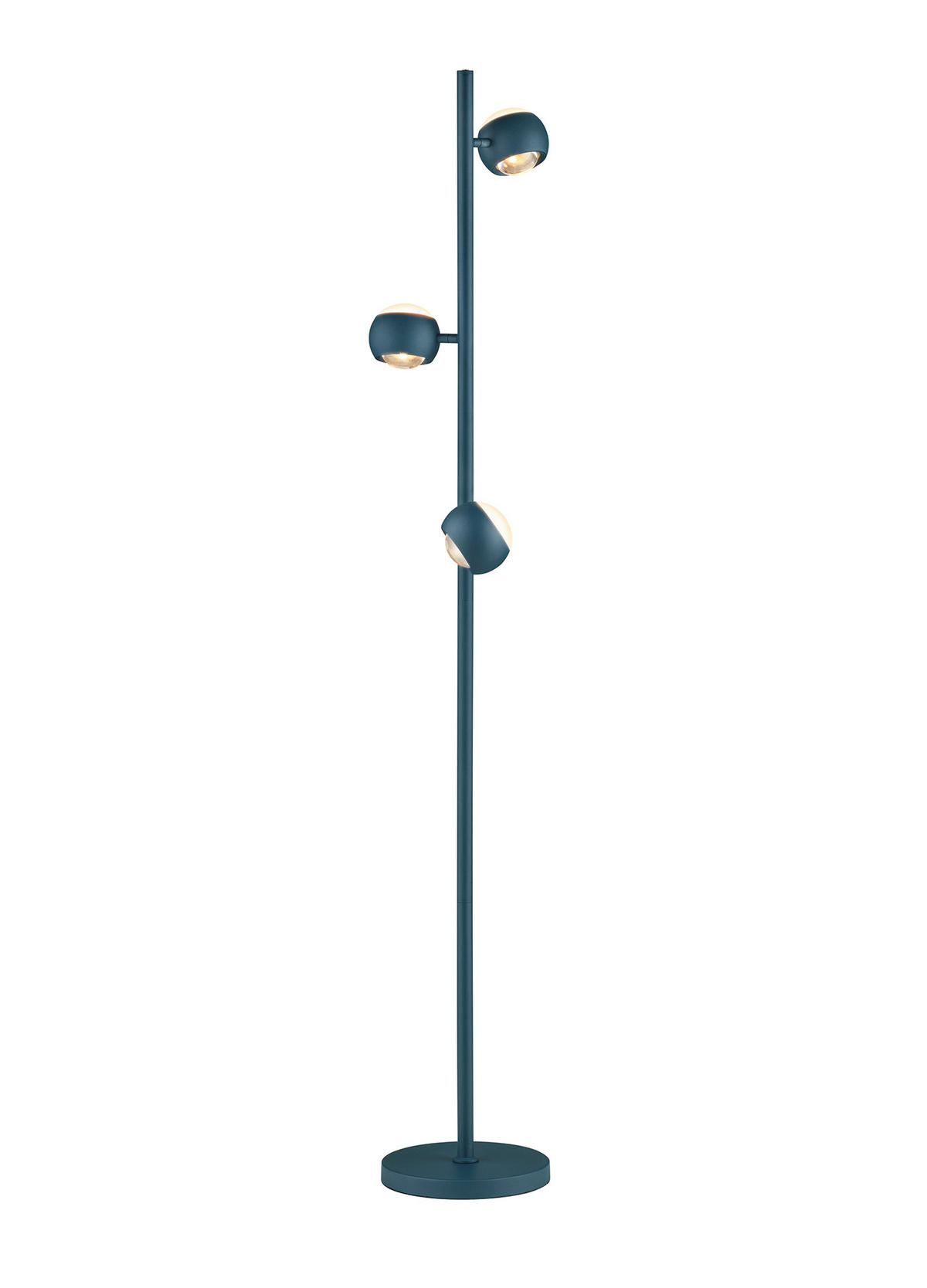 LED-STEHLEUCHTE Cannon 25/150 cm   - Blau, KONVENTIONELL, Metall (25/150cm) - Musterring