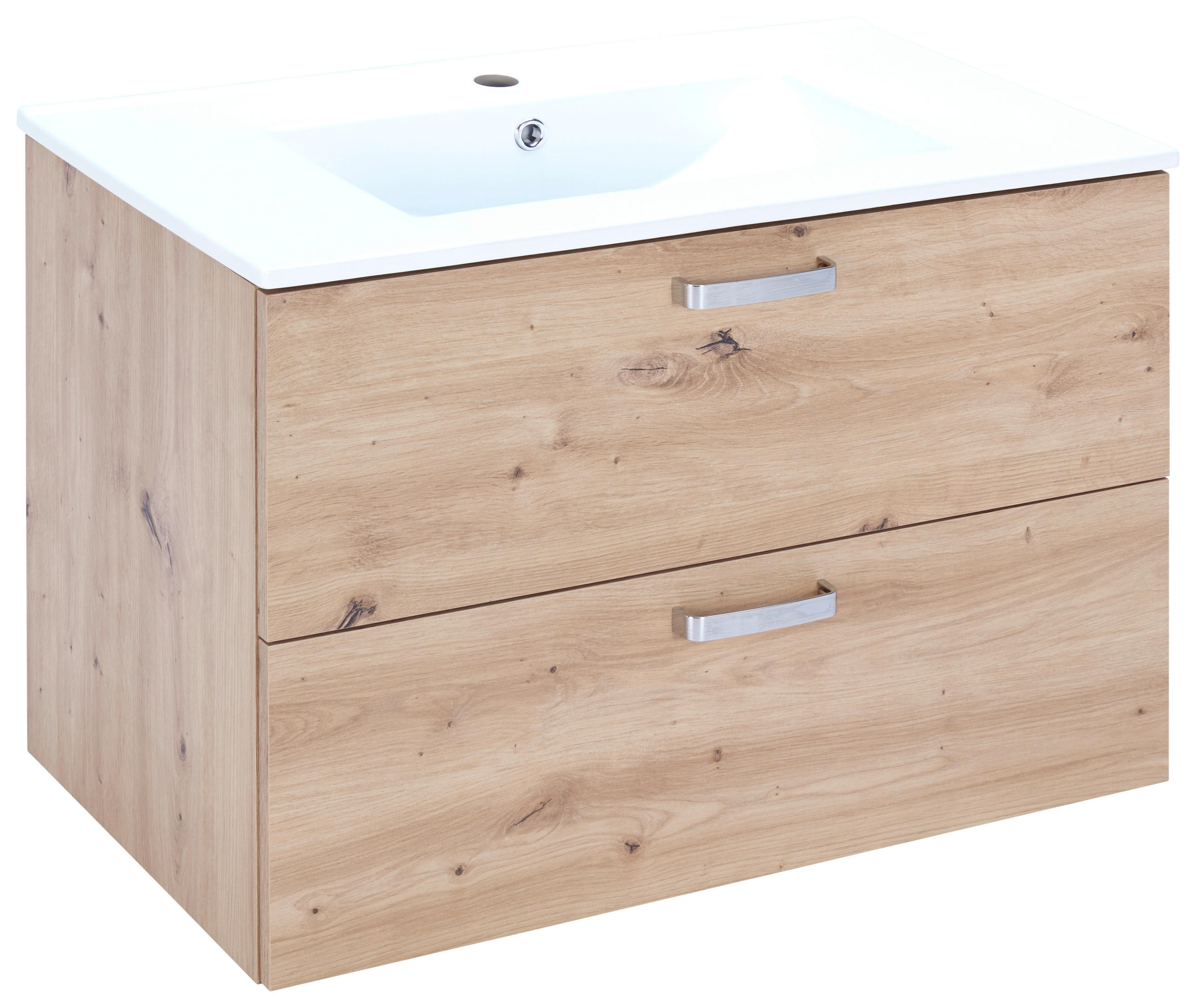 Waschbecken Mit Unterschrank B: 81 Cm Eiche Artisan