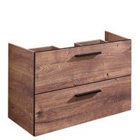 TVÄTTSTÄLLSUNDERSKÅP 71/51/44 cm  - svart/ekfärgad, Design, metall/trämaterial (71/51/44cm) - Xora