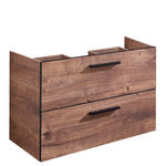 WASCHTISCHUNTERSCHRANK 71/51/44 cm  - Eichefarben/Schwarz, Design, Holzwerkstoff/Metall (71/51/44cm) - Xora