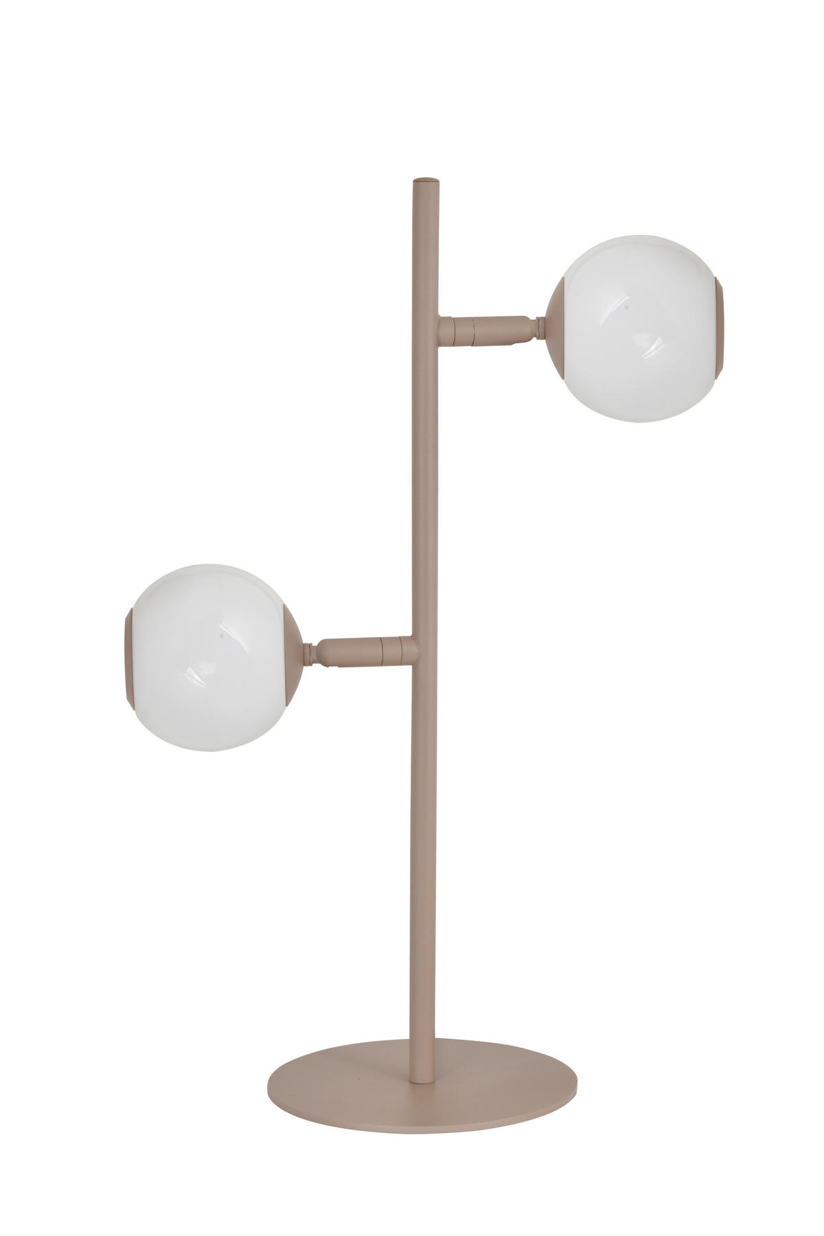 LED-TISCHLEUCHTE Luberon 32,5/49,5/19 cm  - Sandfarben/Schwarzchrom, Design, Glas/Kunststoff (32,5/49,5/19cm)
