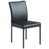 STUHL Echtleder Schwarz  - Schwarz, MODERN, Leder/Metall (45,5/86/57,5cm) - Livetastic