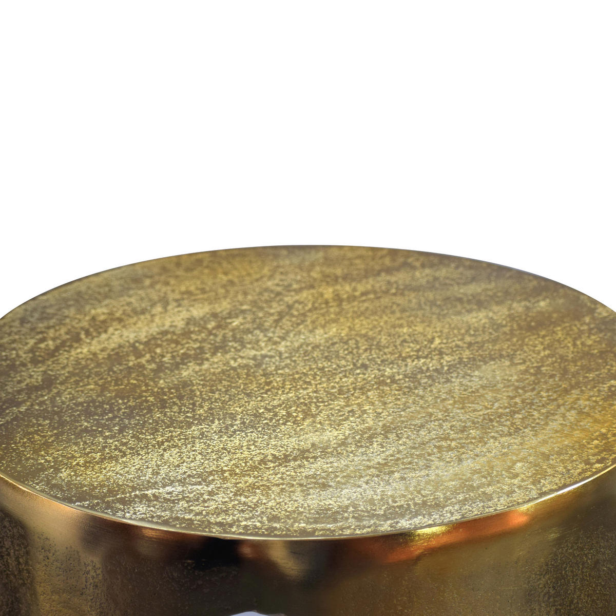 BEISTELLTISCH 43/43/56 cm Goldfarben rund  - Goldfarben, Design, Metall (43/43/56cm) - Livetastic