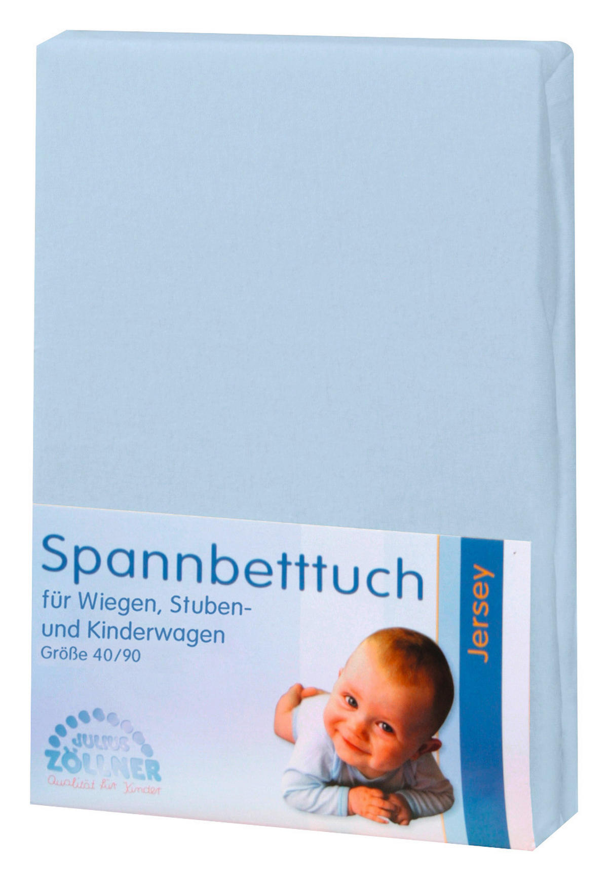 KINDERSPANNBETTTUCH 40/90 cm   - Hellblau, Basics, Textil (40/90cm) - Zöllner