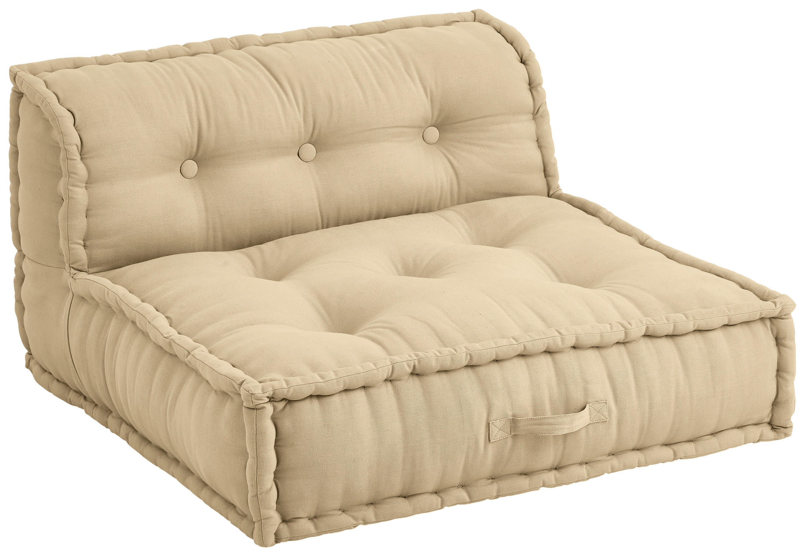 SOFAELEMENT in Webstoff Taupe  - Taupe, Trend, Textil (80/43/80cm) - P & B
