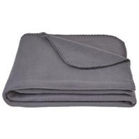 Pătură Din Fleece 125/150 cm  - gri, Basics, textil (125/150cm) - Boxxx