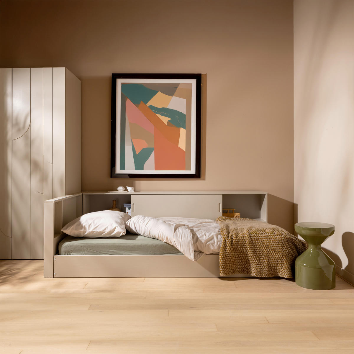 BODENBETT. - Weiß, Basics, Holz (90/200cm) - MID.YOU