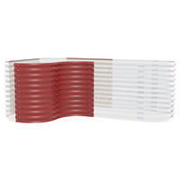 HOCHBEET-ERWEITERUNG 80/85,8/80 cm  - Rot, Basics, Metall (80/85,8/80cm)