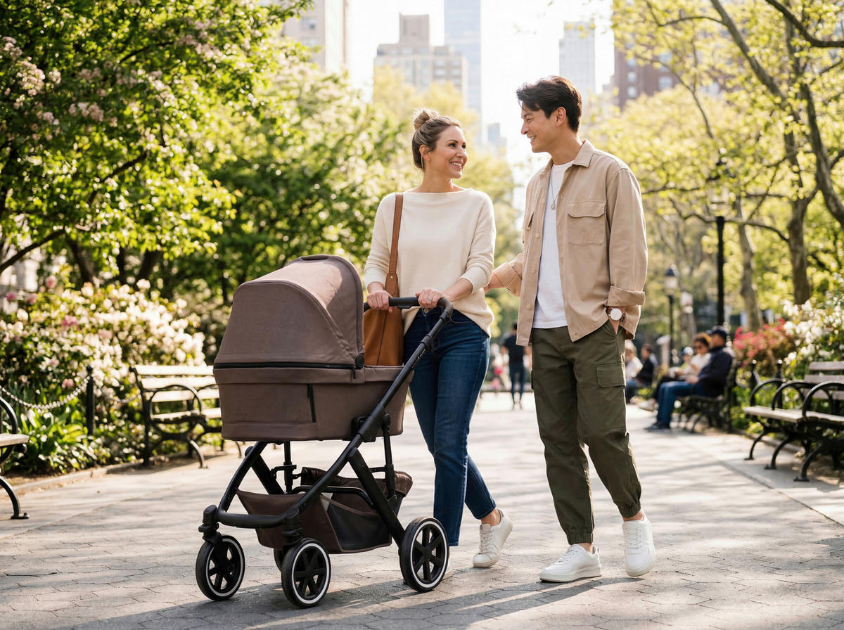 KINDERWAGENSET Salsa 5 Air Starter Set  - Graubraun/Schwarz, Basics, Textil/Metall (95.5/63/107,5cm) - ABC Design