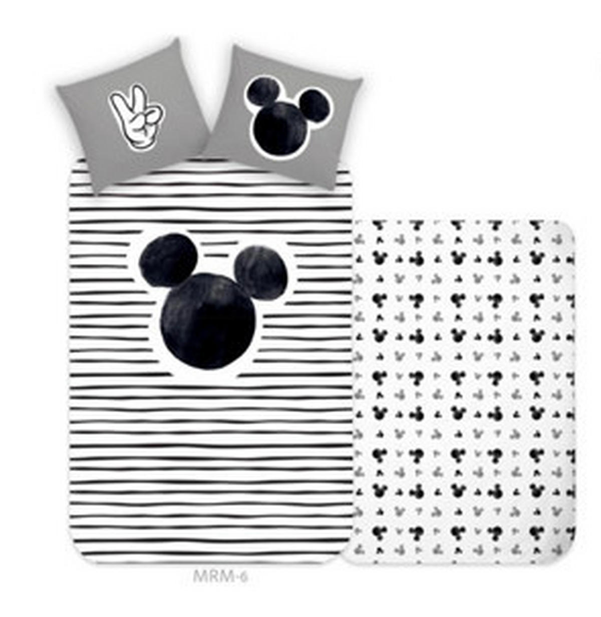 WENDEBETTWÄSCHE Renforcé 135/200 cm  - Schwarz/Weiß, Textil (135/200cm) - Disney