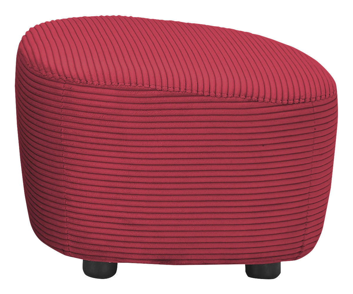 HOCKER Cord Beere  - Beere/Schwarz, Design, Kunststoff/Textil (54/41/57cm) - SetOne by Musterring