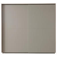 ORMAR S KLIZNIM VRATIMA boje hrasta, svijetlo siva   - boje hrasta/svijetlo siva, Design, drvni materijal (243,6/224,8/67cm) - home24