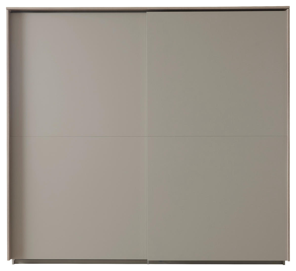 SCHWEBETÜRENSCHRANK  in Eichefarben, Hellgrau  - Eichefarben/Hellgrau, Design, Holzwerkstoff (243,6/224,8/67cm) - home24
