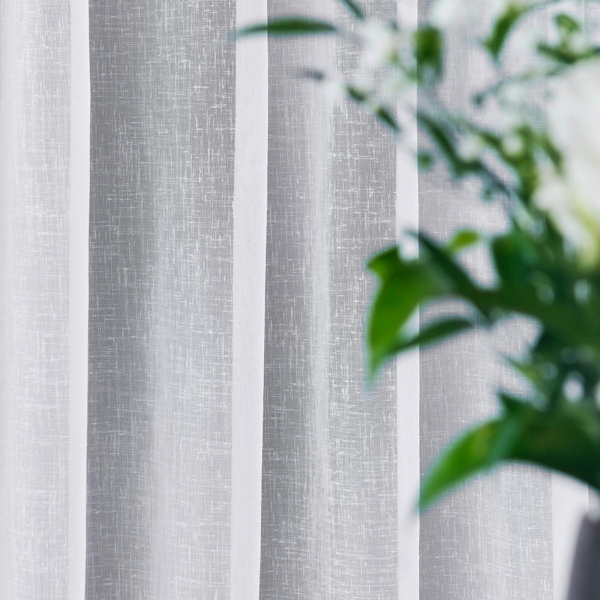 ZÁCLONA, priehľadné, 300 cm - biela, Basics, textil (300cm) - Esposa