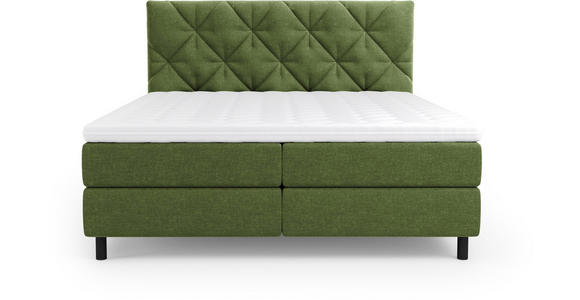 BOXBETT 180/200 cm in Grün - Schwarz/Grün, Design, Holz/Holzwerkstoff (180/200cm) - Esposa