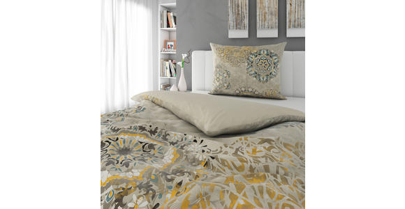 WENDEBETTWÄSCHE Raphael Satin 140/200 cm - Grau, KONVENTIONELL, Textil (140/200cm) - Novel