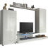 WOHNWAND Weiß - Alufarben/Weiß, MODERN, Glas/Holzwerkstoff (260/170/51cm) - CARRYHOME