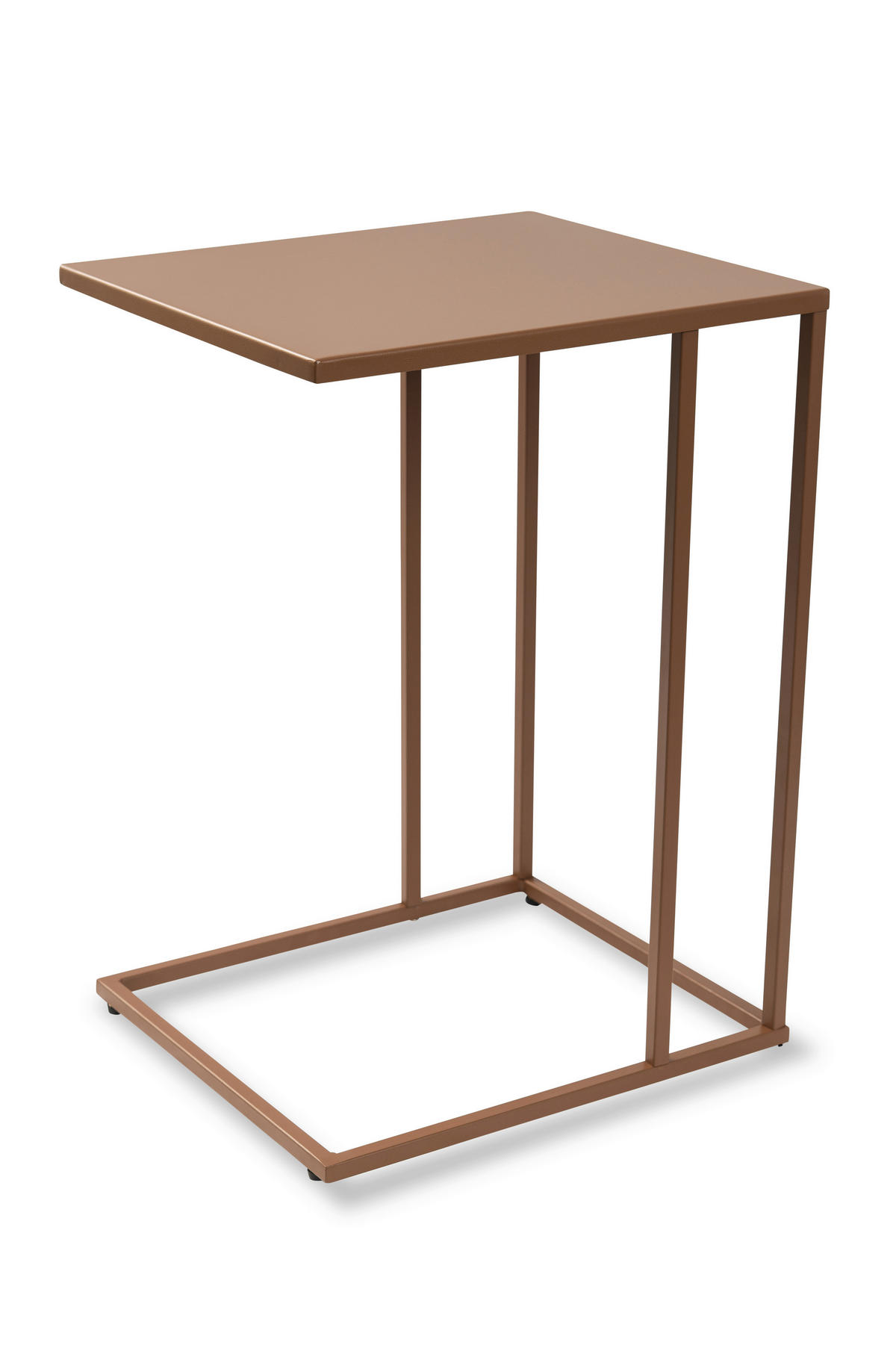 BEISTELLTISCH 43/38/62 cm Mokka rechteckig  - Mokka, Basics, Metall (43/38/62cm) - Xora