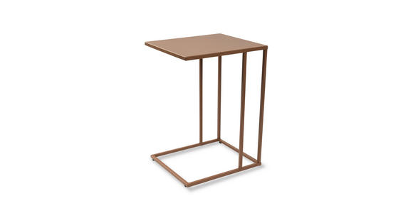 BEISTELLTISCH 43/38/62 cm Mokka rechteckig  - Mokka, Basics, Metall (43/38/62cm) - Xora