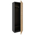 GARDEROBENSCHRANK 65/200/36 cm  - Wildeiche/Anthrazit, Natur, Holz/Holzwerkstoff (65/200/36cm) - Dieter Knoll