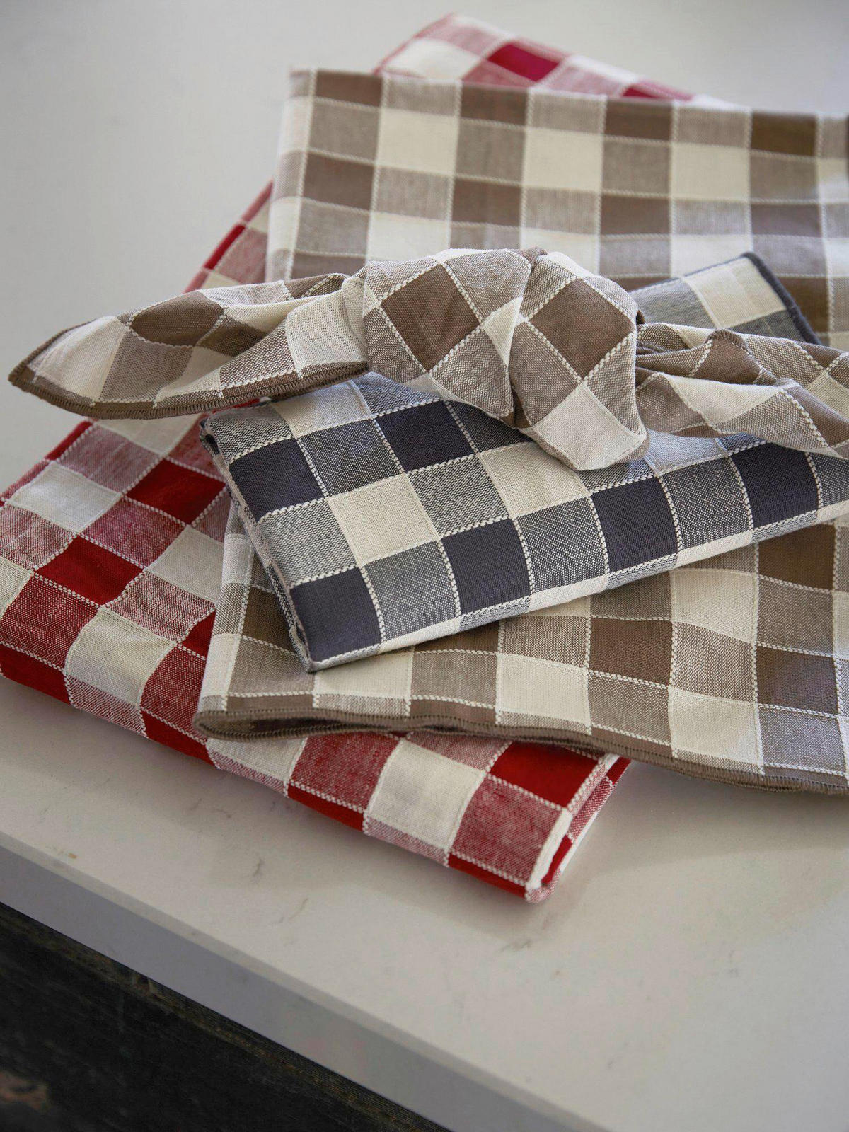 STOFFSERVIETTE    - Braun, Basics, Textil (45cm)