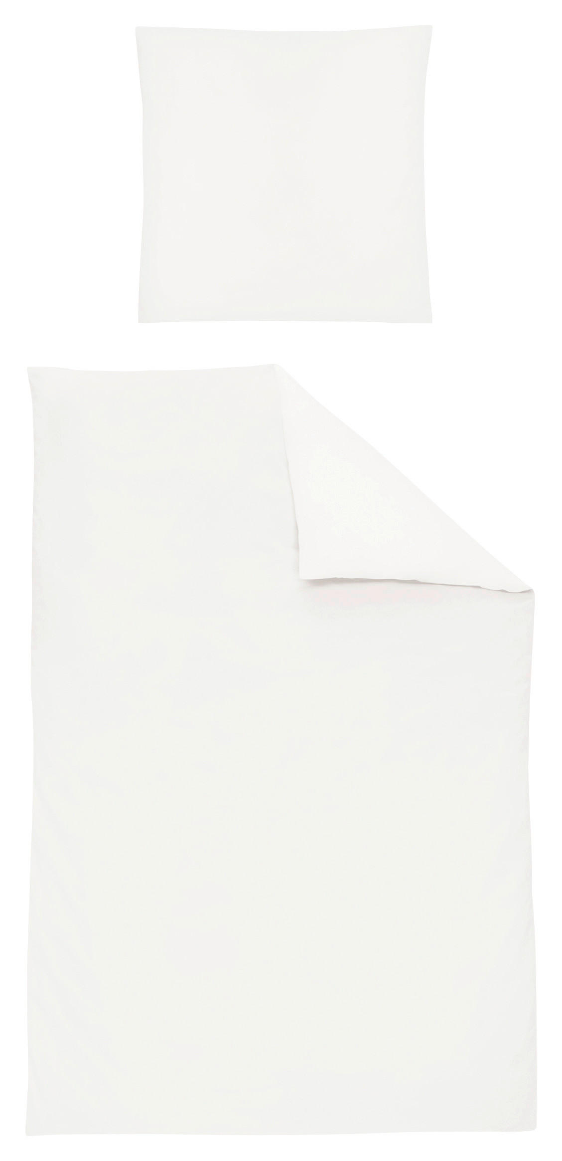 BETTWÄSCHE Makosatin 135/200 cm  - Weiß, KONVENTIONELL, Textil (135/200cm)