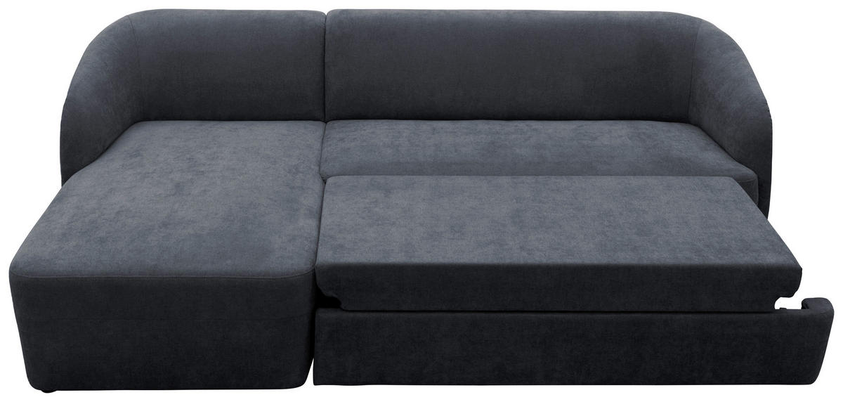 ECKSCHLAFSOFA  100 033 Grau Webstoff  - Taupe/Grau, MODERN, Kunststoff/Textil (148-204/230cm) - Livetastic