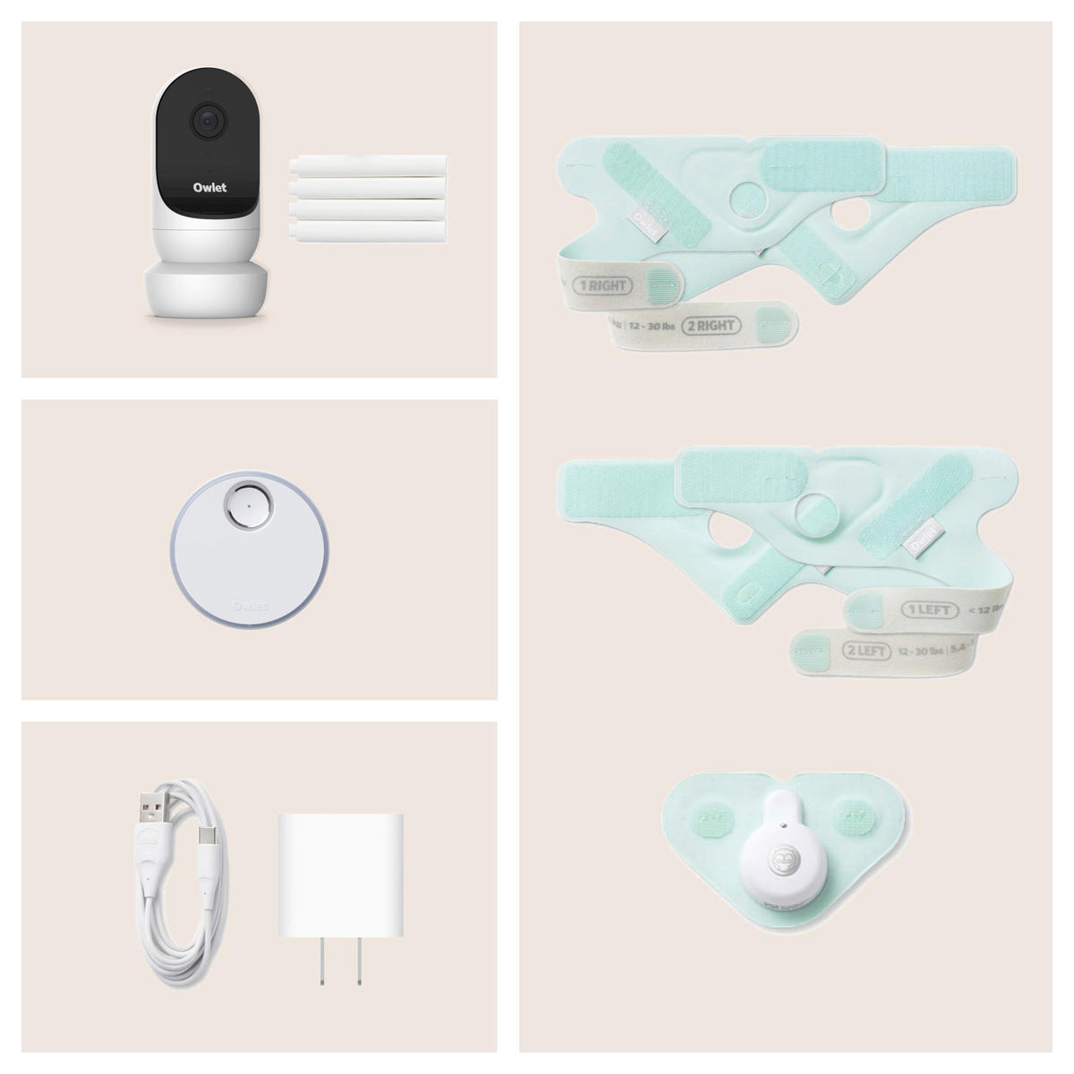 BABYPHONE - Mintgrün, Basics, Kunststoff/Textil (0.220kg) - Owlet