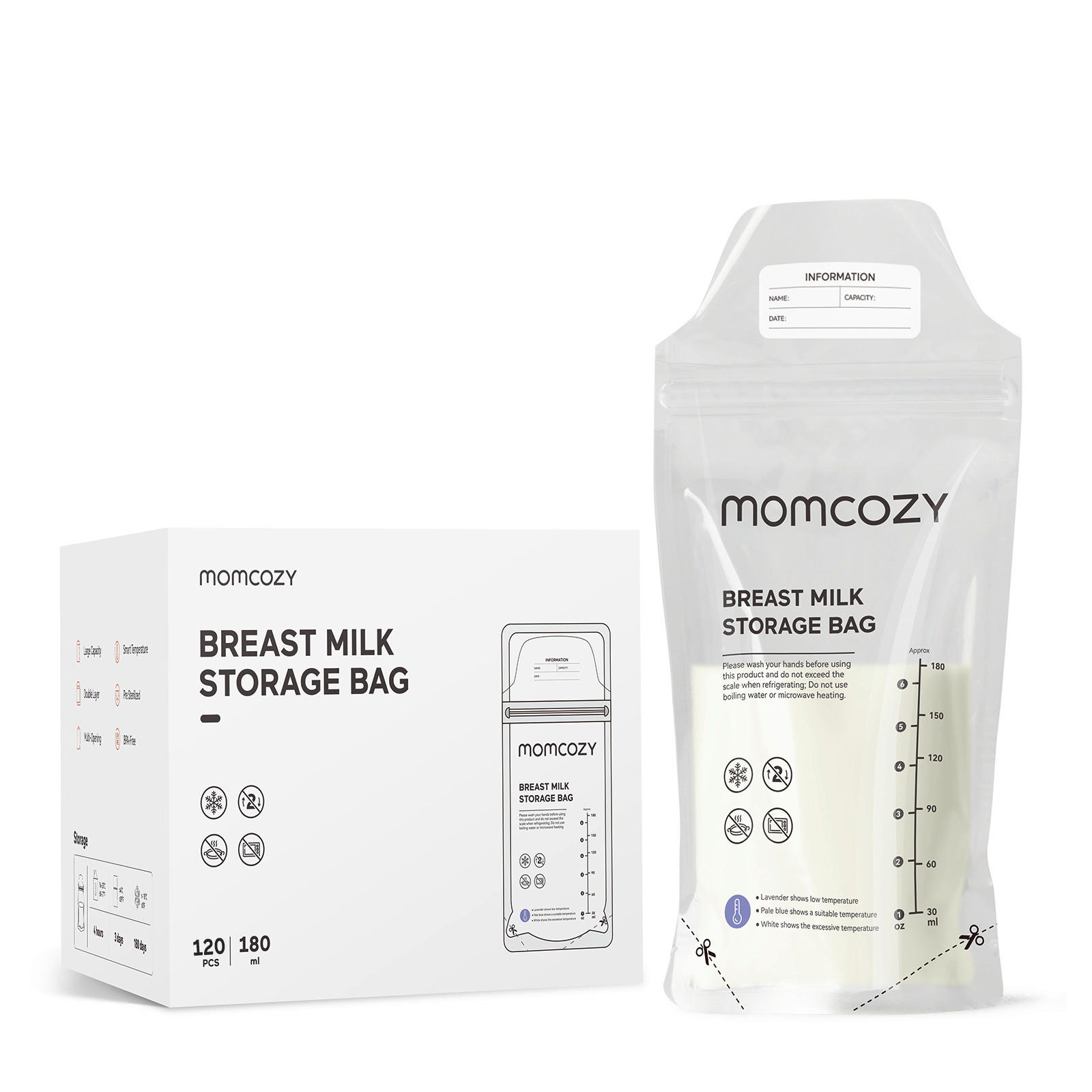 STERILISATIONSBEUTEL   - Basics (11/13/10cm) - Momcozy